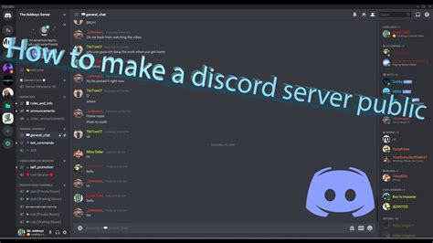 how to make a public discord server